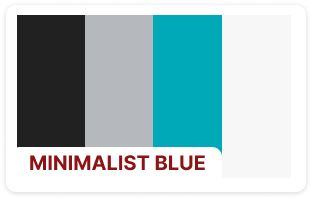 Minimalist blue
